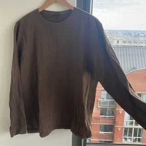 Ralph Lauren Polo Brown Long Sleeve T shirt size M
